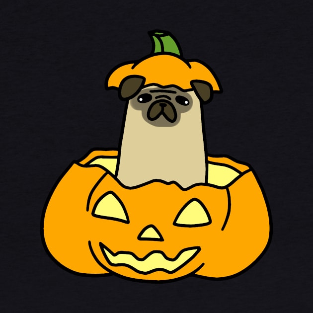 Jack O' Lantern Pug by saradaboru